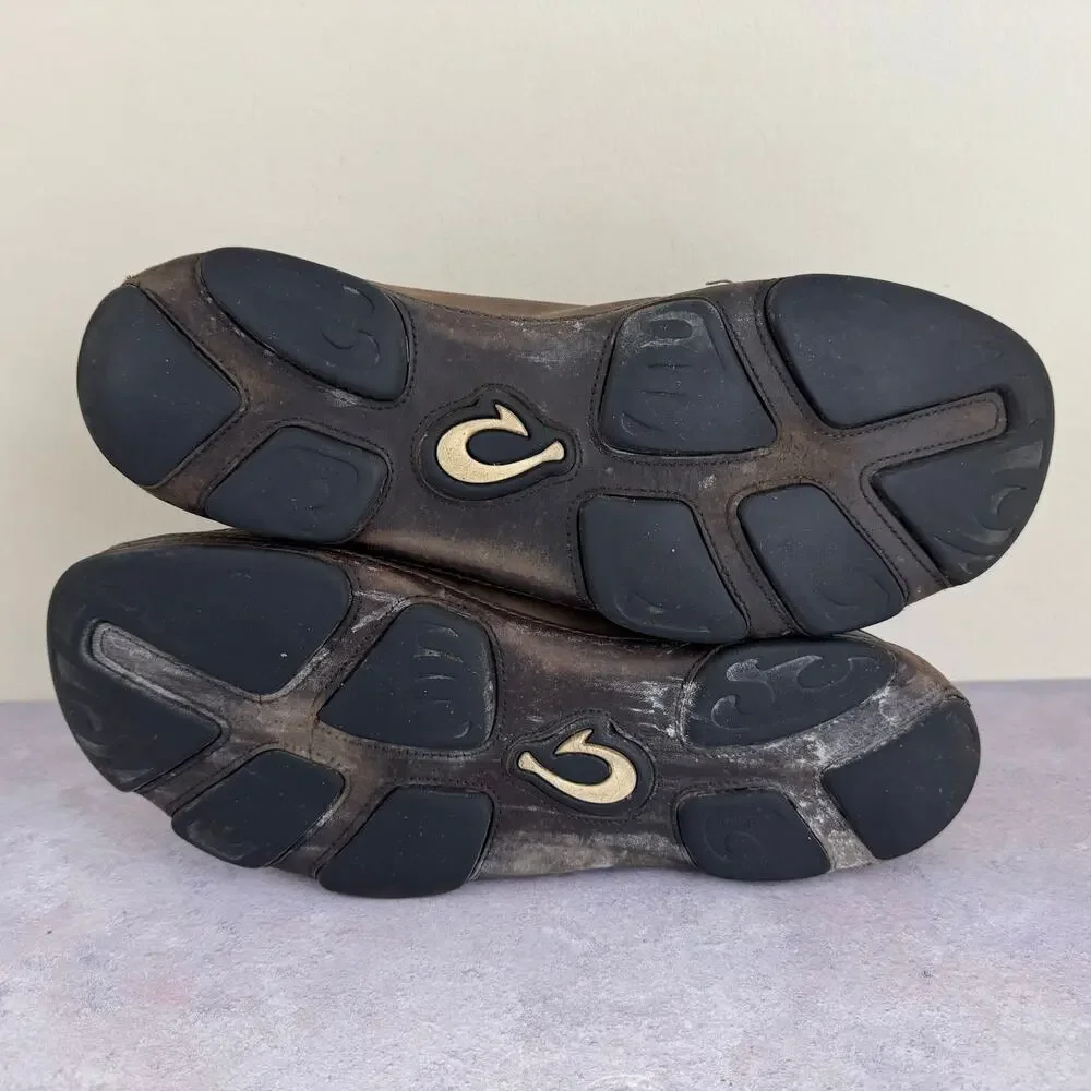 Olukai Shoes Men's Size 10 Moloa Kapa Slip On Drop In Heel Casual Resort READ
